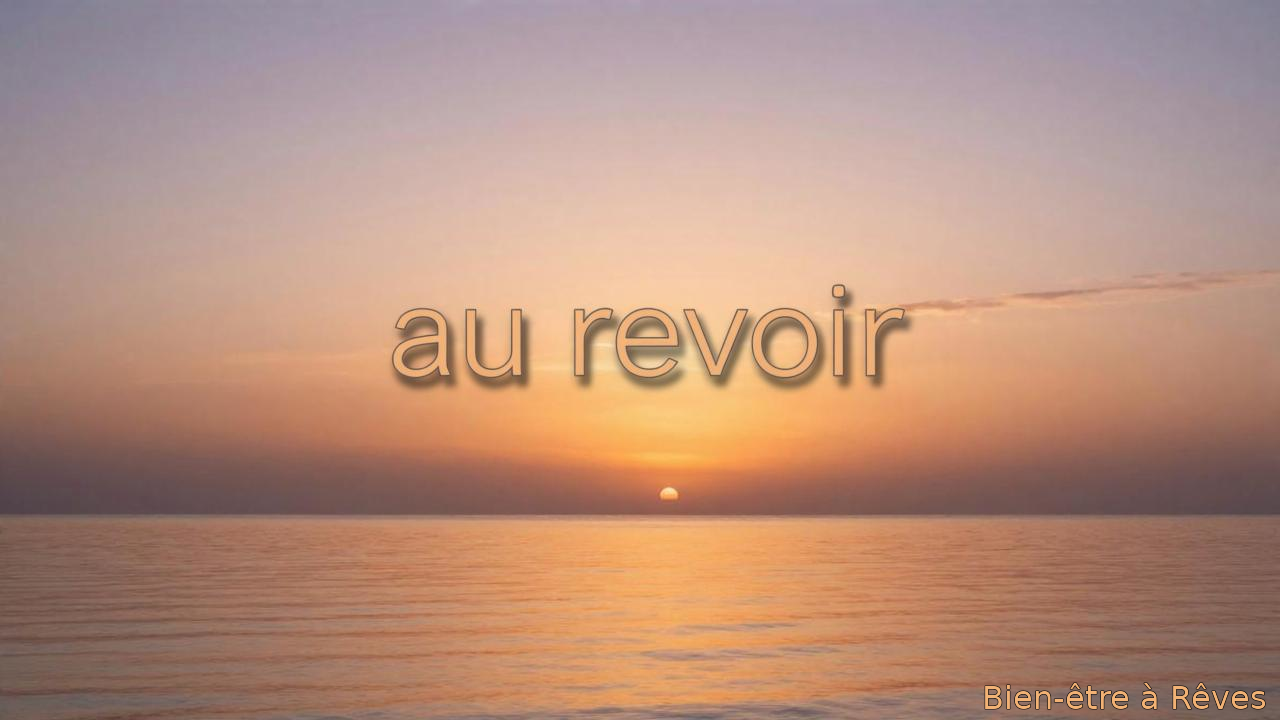 Au revoir